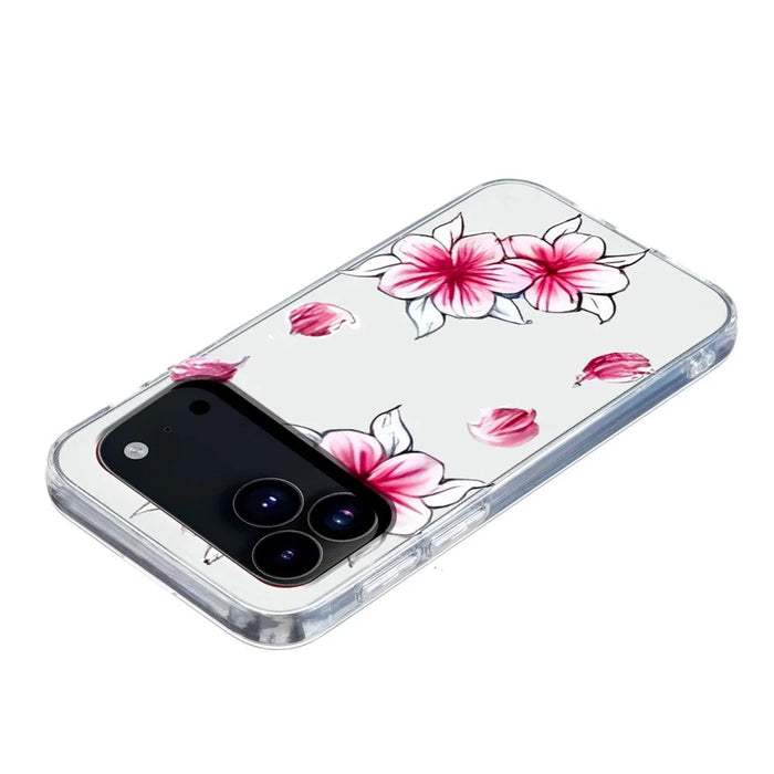 For iPhone 18 Pro Max / 17 Pro Max Case Soft TPU Pattern Printing Phone Cover - Cherry Blossom - 3