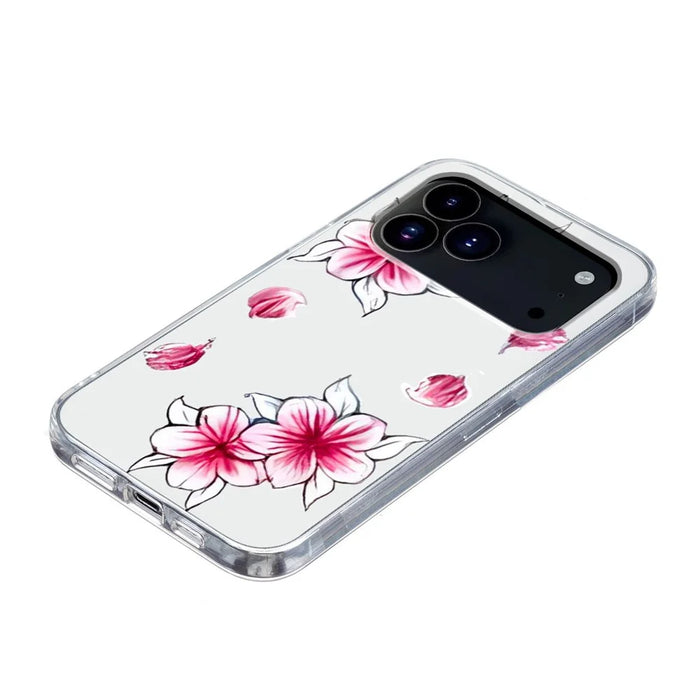 For iPhone 18 Pro Max / 17 Pro Max Case Soft TPU Pattern Printing Phone Cover - Cherry Blossom - 4