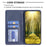BINFEN COLOR For iPhone 18 Pro / 17 Pro Case with Card Holder  PU Leather Phone Stand Cover - Blue - 6