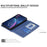 BINFEN COLOR For iPhone 18 Pro / 17 Pro Case with Card Holder  PU Leather Phone Stand Cover - Blue - 7