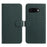 For Google Pixel 9a Case Wallet Stand Litchi Texture Genuine Cow Leather Flip Phone Cover - Green - 1