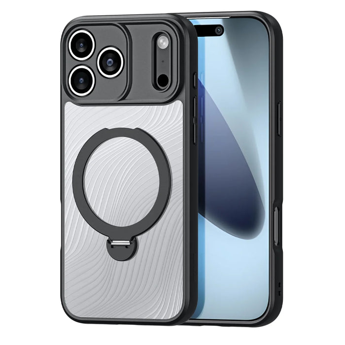 DUX DUCIS For iPhone 17 Pro Case with Kickstand  Aimo Series Compatible with MagSafe TPU+PC Phone Cover (REACH Certification) - Black - 1