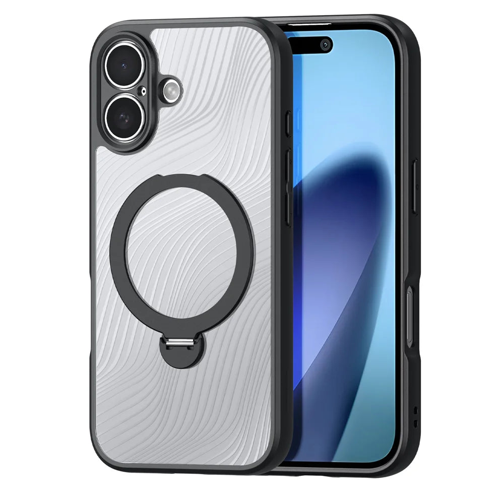 DUX DUCIS For iPhone 17 Case with Kickstand  Aimo Series Compatible with MagSafe TPU+PC Phone Cover (REACH Certification) - Black - 1