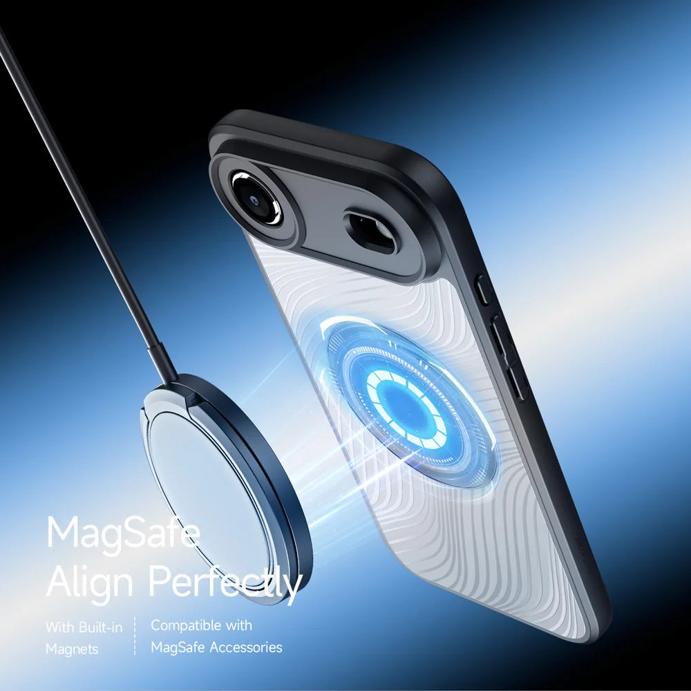 DUX DUCIS For iPhone Air Case  Aimo Series Compatible with MagSafe PC+TPU Slim Cover (REACH Certification) - Black - 4