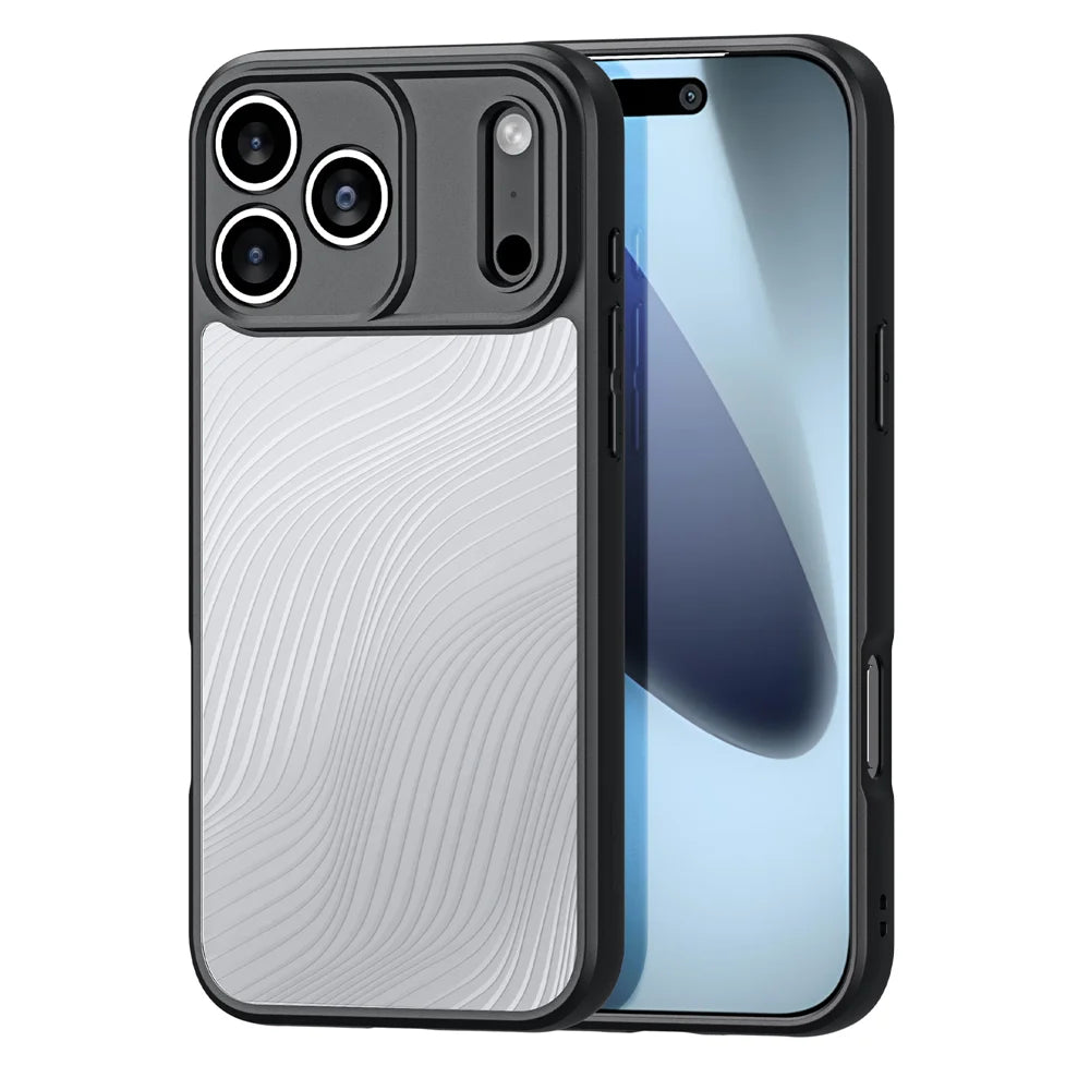 DUX DUCIS For iPhone 17 Pro Case  Aimo Series TPU+PC Matte Drop-proof Phone Cover (REACH Certification) - Black - 1