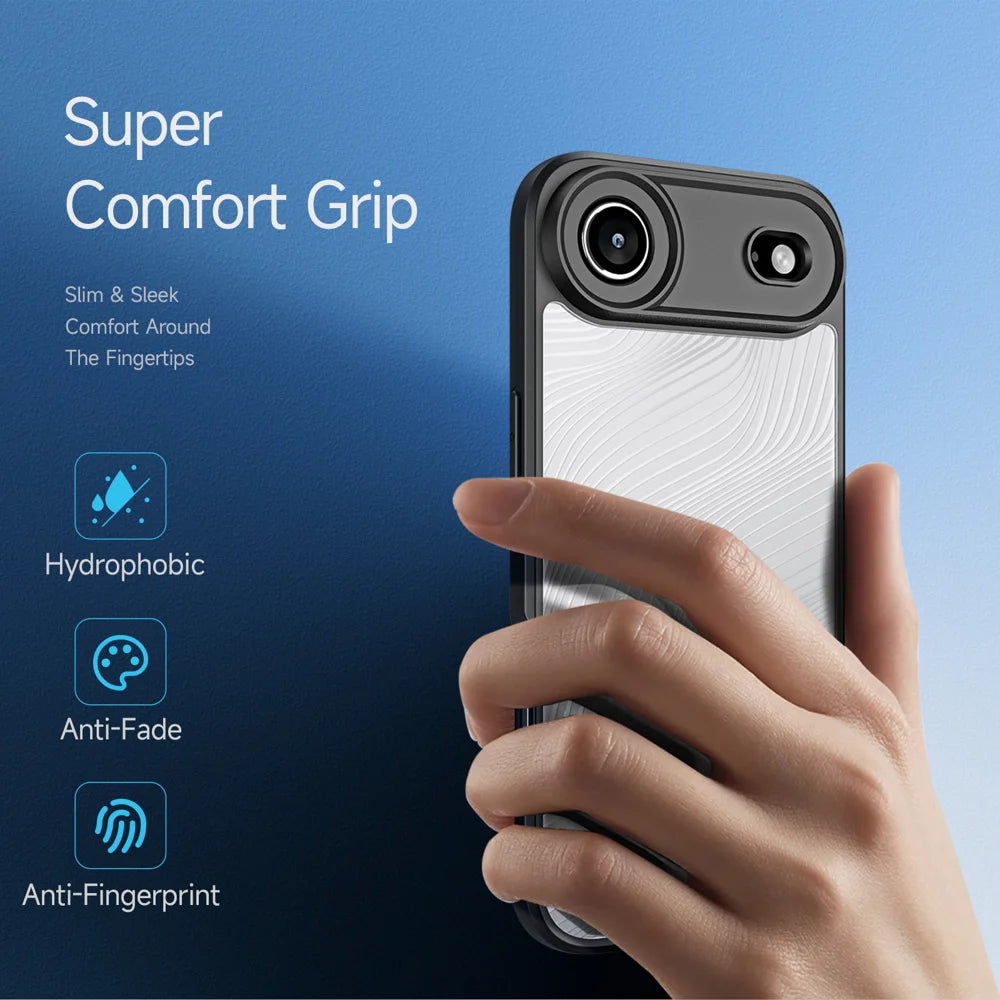 DUX DUCIS For iPhone Air Case  Aimo Series TPU+PC Matte Drop-proof Phone Cover (REACH Certification) - Black - 4