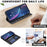 BINFEN COLOR For iPhone Air Leather Case  BF36 Floral Pattern Phone Cover RFID Blocking Wallet Stand - Black - 5