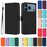 For iPhone 18 Pro / 17 Pro Case Solid Color Wallet Leather Phone Cover with Strap - Black - 3