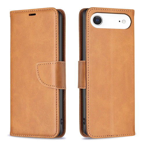 For iPhone Air Case Shockproof PU Leather Cover with Wallet Card Slots - Yellow - 1