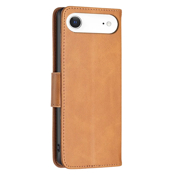 For iPhone Air Case Shockproof PU Leather Cover with Wallet Card Slots - Yellow - 3