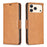 For iPhone 18 Pro / 17 Pro Case Shockproof PU Leather Cover with Wallet Card Slots - Yellow - 1