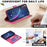 For iPhone 18 Pro Max / 17 Pro Max Case Clover Pattern Wallet Stand View Leather Phone Cover - Rose - 5