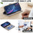 BINFEN COLOR For iPhone 18 Pro / 17 Pro Phone Case  Wallet Stand Geometry Imprinted Leather Cover - Grey - 5