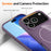 For iPhone 18 Pro Max / 17 Pro Max Magnetic Case Compatible with MagSafe TPU Phone Back Cover with Lanyard - Purple - 3