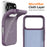 For iPhone 18 Pro Max / 17 Pro Max Magnetic Case Compatible with MagSafe TPU Phone Back Cover with Lanyard - Purple - 5