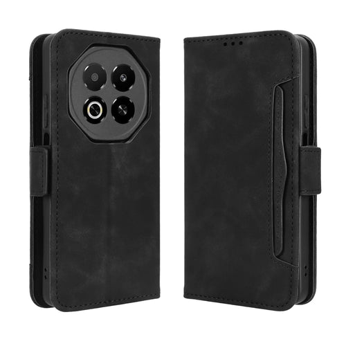 For Meizu Note 16 Leather Case Phone Wallet Cover with Multiple Card Slots - Black - 1