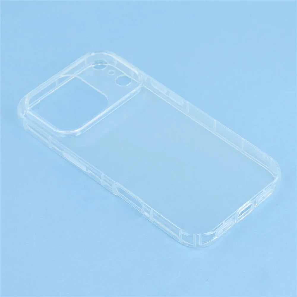 For iPhone 18 Pro / 17  Pro Case Transparent TPU Phone Back Cover Airbag Protection - 5