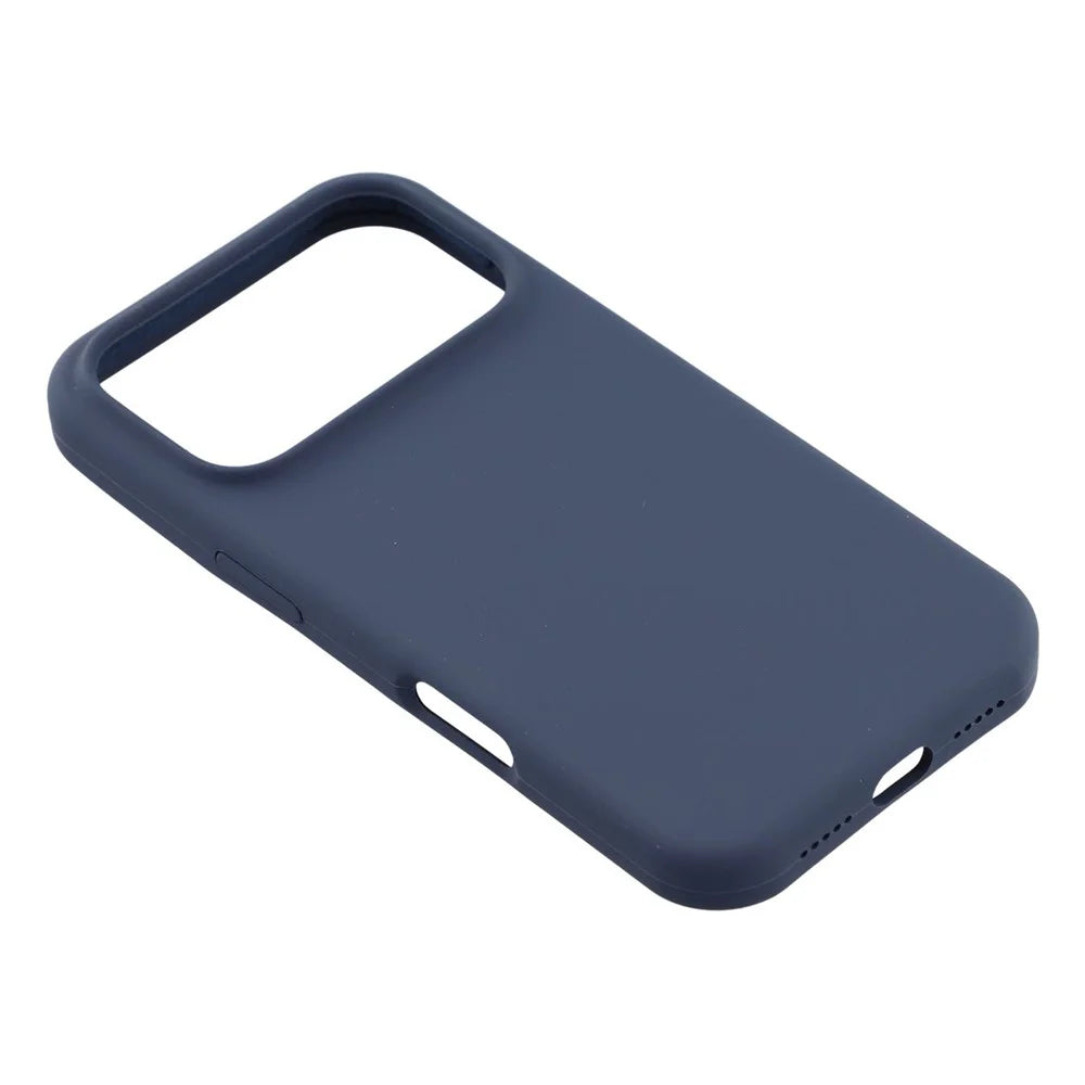 For iPhone 17 Pro Max Case Solid Silicone Shockproof Phone Back Cover - Dark Blue - 3