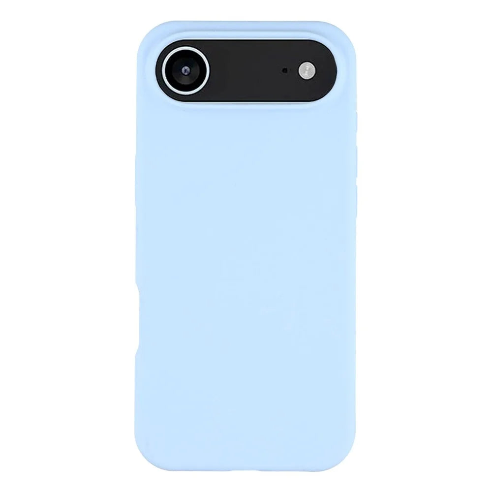 For iPhone Air Case Solid Silicone Shockproof Phone Back Cover - Baby Blue - 1
