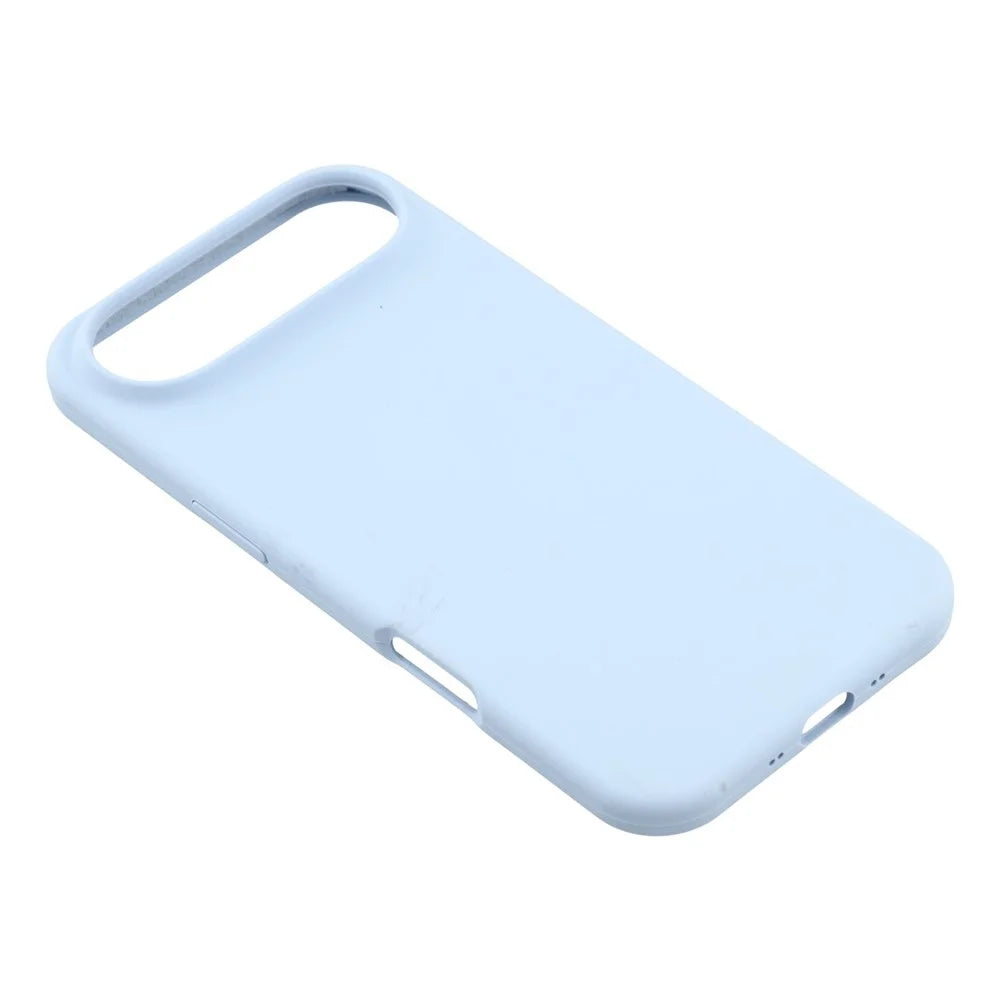 For iPhone Air Case Solid Silicone Shockproof Phone Back Cover - Baby Blue - 3