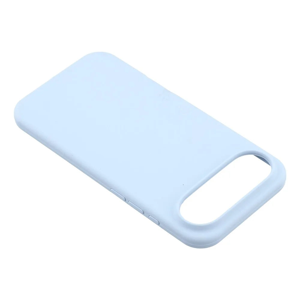 For iPhone Air Case Solid Silicone Shockproof Phone Back Cover - Baby Blue - 4