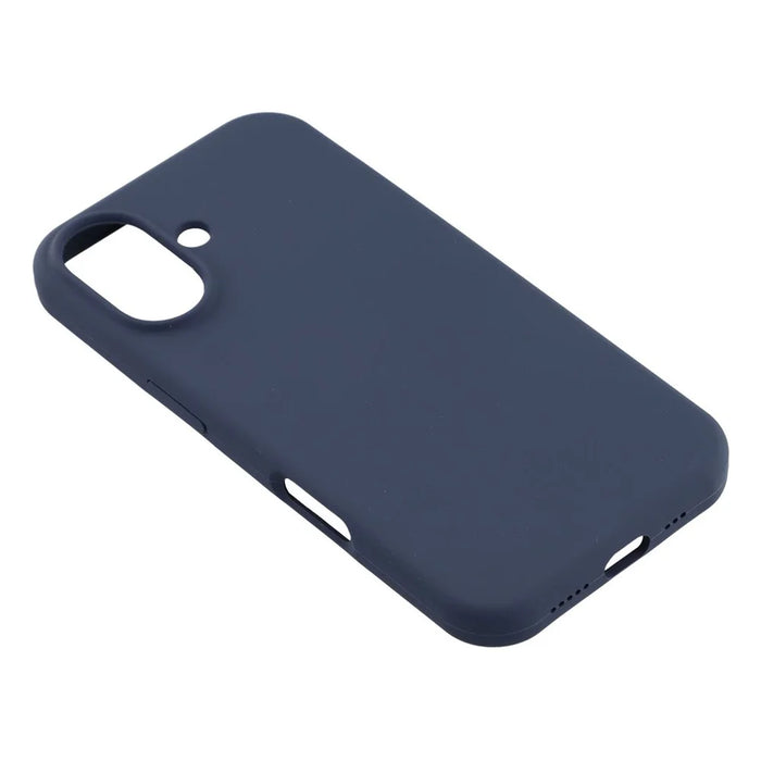 For iPhone 17 Case Solid Silicone Shockproof Phone Back Cover - Dark Blue - 3