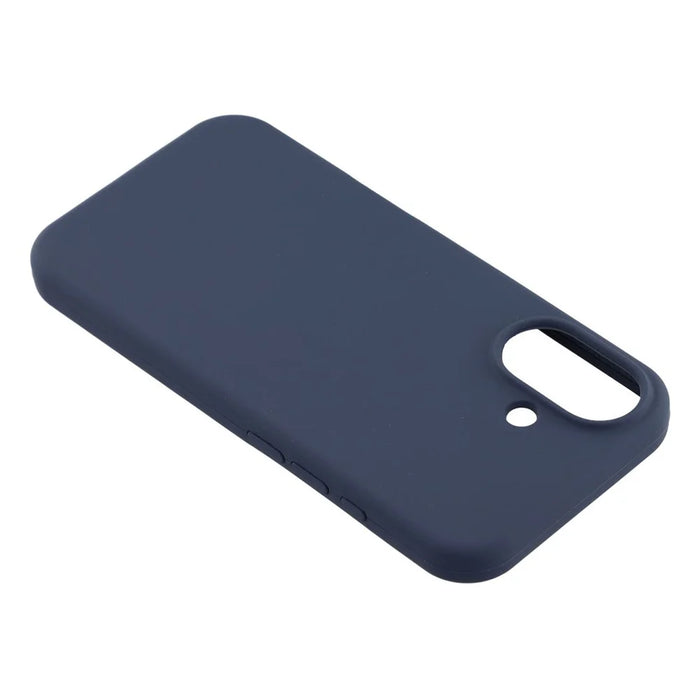 For iPhone 17 Case Solid Silicone Shockproof Phone Back Cover - Dark Blue - 4