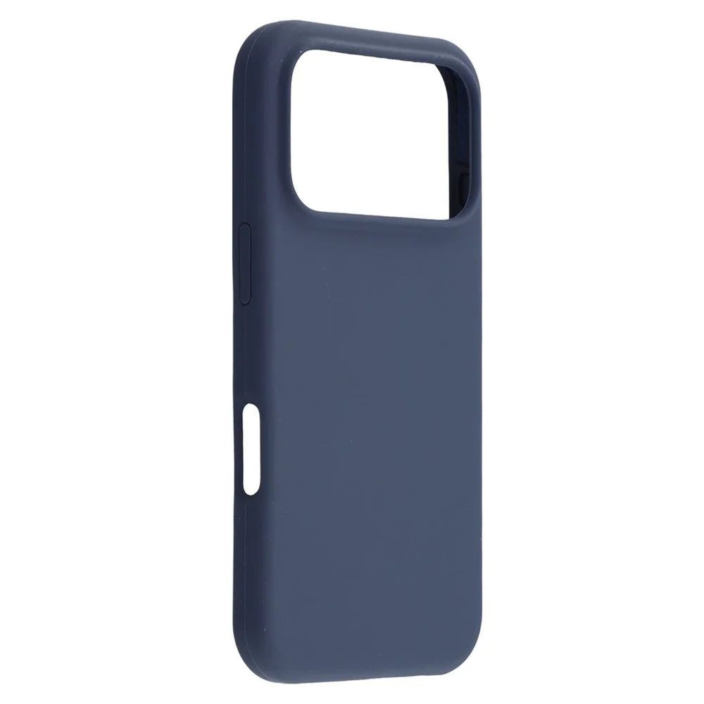 For iPhone 17 Pro Case Solid Silicone Shockproof Phone Back Cover - Dark Blue - 2