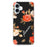 For iPhone 17 Case Pattern Printing Shockproof Soft TPU Phone Cover - Black Background Flowers - 2