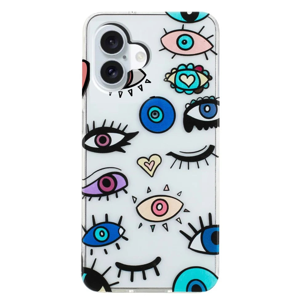For iPhone 17 Case Soft TPU Phone Back Cover Pattern Printing - Eye Monster - 2