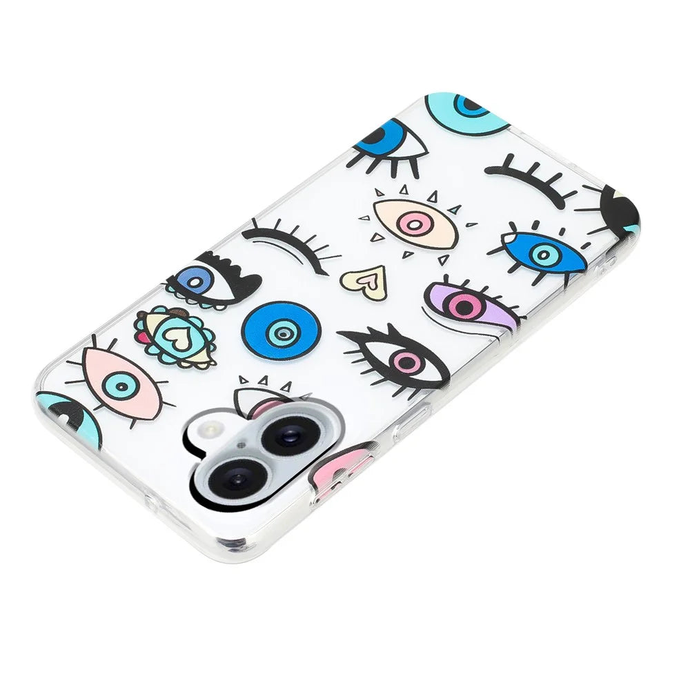 For iPhone 17 Case Soft TPU Phone Back Cover Pattern Printing - Eye Monster - 4