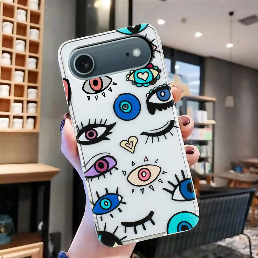 For iPhone Air Case Soft TPU Phone Back Cover Pattern Printing - Eye Monster - 5