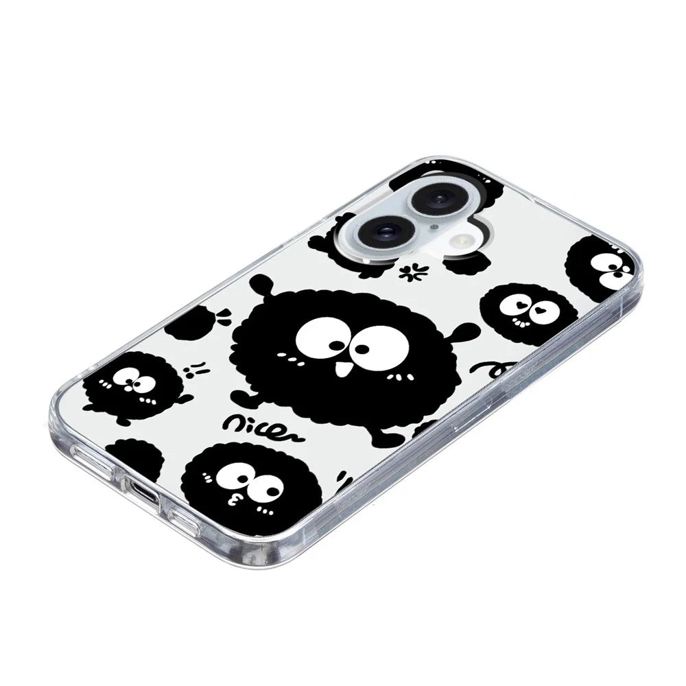For iPhone 17 Case Soft TPU Pattern Printing Phone Cover - Black Eyeball - 4