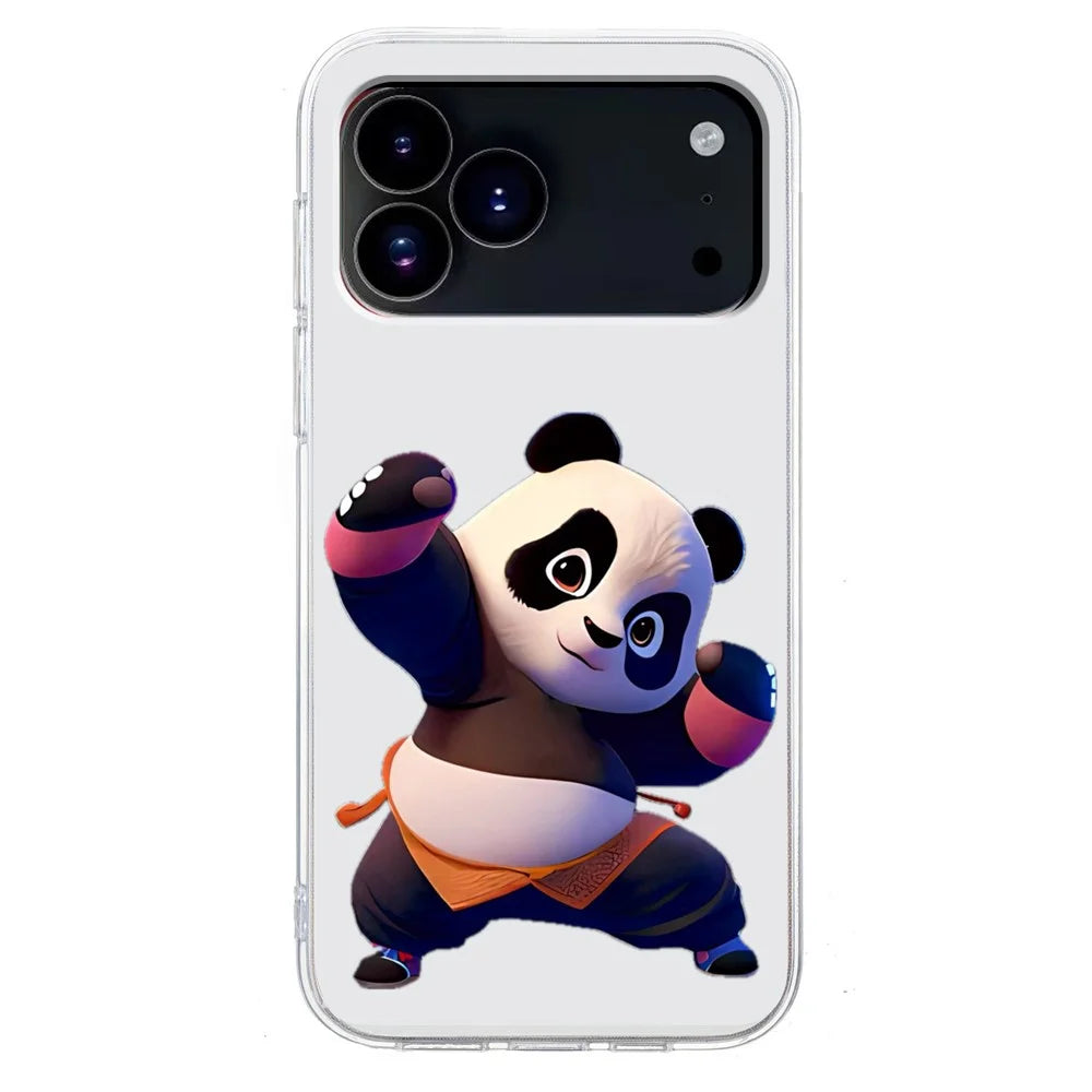 For iPhone 18 Pro / 17 Pro Case Soft TPU Pattern Printing Phone Cover - Panda - 2