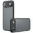 For iPhone Air Case Skin-Touch TPU + PC Matte Phone Back Cover, Transparent Black - 1