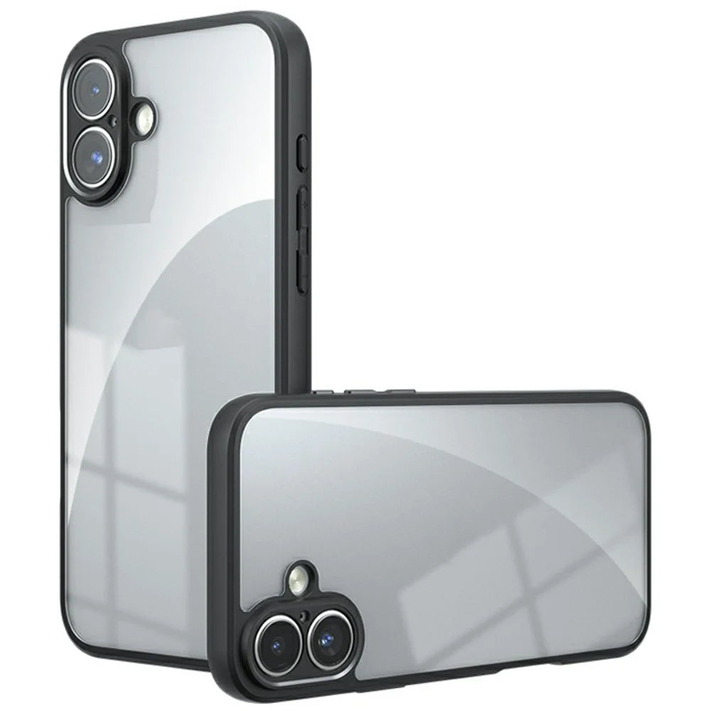 For iPhone 17 Case TPU + PC Shockproof Clear Phone Cover - 1