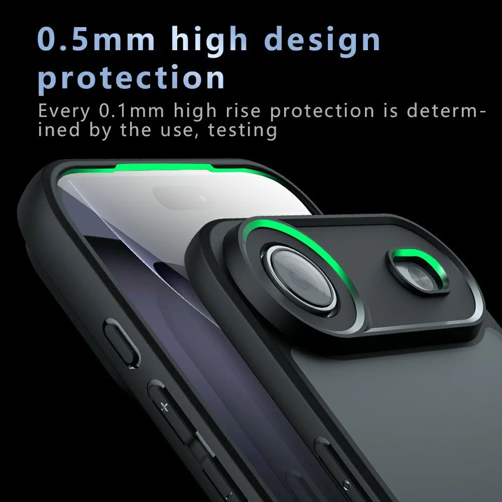 For iPhone 17 Pro Case TPU + PC Shockproof Clear Phone Cover - 5