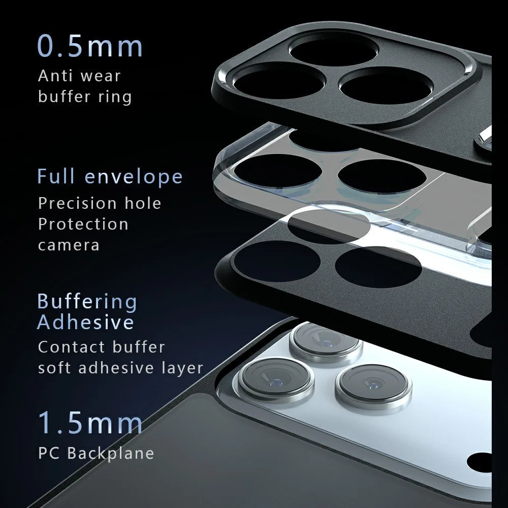 For iPhone 17 Pro Case TPU + PC Shockproof Clear Phone Cover - 6
