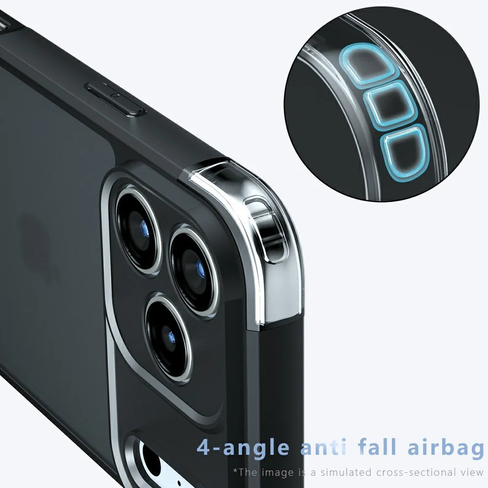 For iPhone Air Case TPU + PC Shockproof Clear Phone Cover - 3