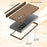 For Samsung Galaxy Z Fold7 5G Case Folding PC Phone Cover with Stylus / Tempered Glass Film - Brown - 7