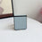 For Samsung Galaxy Z Flip7 5G Case Hinge Protection Litchi Texture Leather + PC Phone Cover - Blue - 3