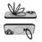 For iPhone 17 Case TPU + Acrylic Hidden Magnetic Kickstand Phone Cover - Black - 7