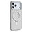 For iPhone 17 Pro Case TPU + Acrylic Hidden Magnetic Kickstand Phone Cover - Grey - 2
