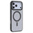 For iPhone 17 Pro Max Case TPU + Acrylic Hidden Magnetic Kickstand Phone Cover - Black - 2