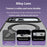 For iPhone 17 Pro Max Case TPU + Acrylic Hidden Magnetic Kickstand Phone Cover - Black - 6