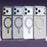 For iPhone 17 Pro Max Case TPU + Acrylic Hidden Magnetic Kickstand Phone Cover - Black - 7