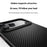 For iPhone 17 Pro Max Magnetic Case Compatible with MagSafe Carbon Fiber Texture PC + TPU Cover - Black - 5