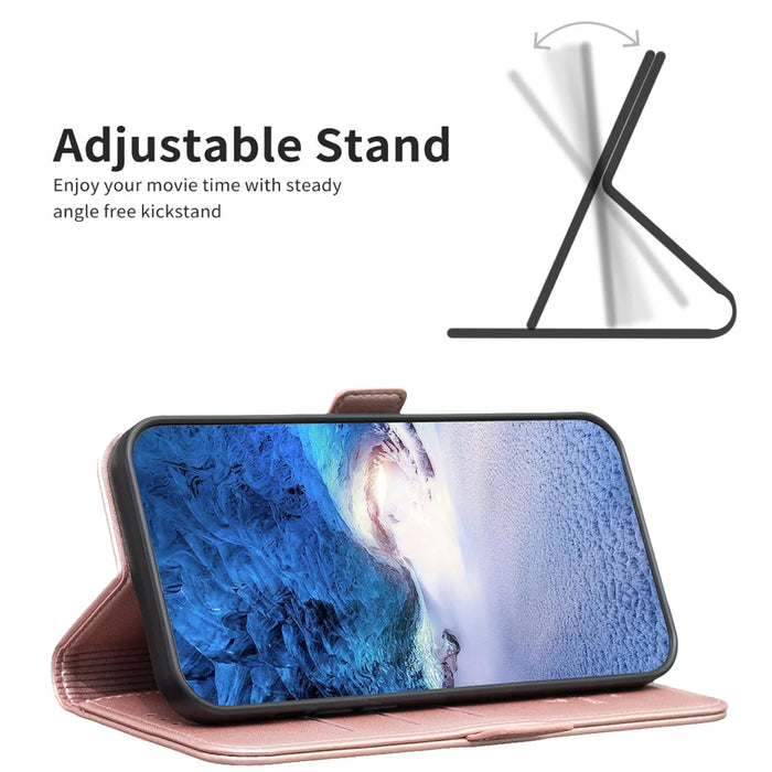 BINFEN COLOR For iPhone 18 Pro Max / 17 Pro Max Case  BF31  PU Leather Flip Folio Phone Wallet Cover - Pink - 4
