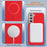 BINFEN COLOR For Samsung Galaxy S25+ Case  BF40 Magnetic Case Electroplated PU + TPU Phone Back Cover - Red - 5