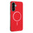 BINFEN COLOR For Samsung Galaxy A36 5G Case  BF40 Magnetic Case Electroplated PU + TPU Phone Back Cover - Red - 2